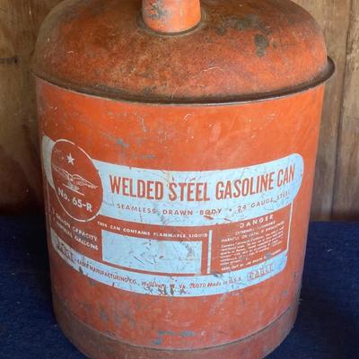 Vintage Welded Steel Gas Can