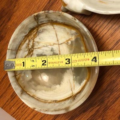 3 Piece Stone Vase, Bowl & Ashtray -Lot 295