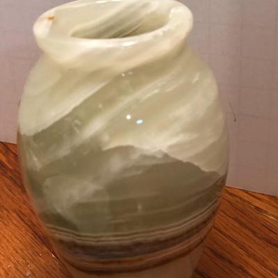 3 Piece Stone Vase, Bowl & Ashtray -Lot 295