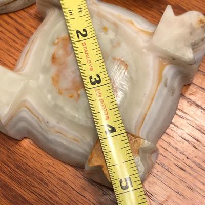 3 Piece Stone Vase, Bowl & Ashtray -Lot 295