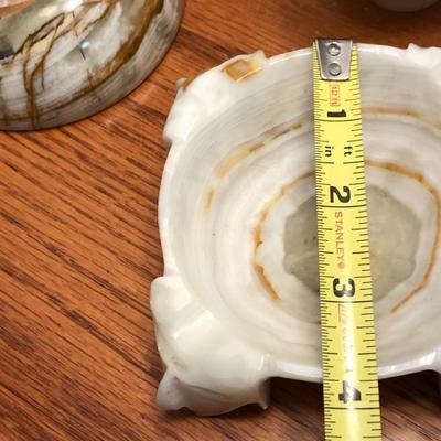 3 Piece Stone Vase, Bowl & Ashtray -Lot 295