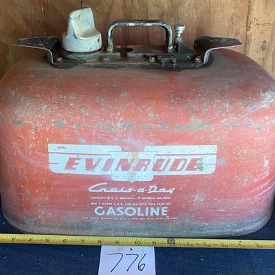 Vintage Evinrude Cruise A Day Gasoline Can