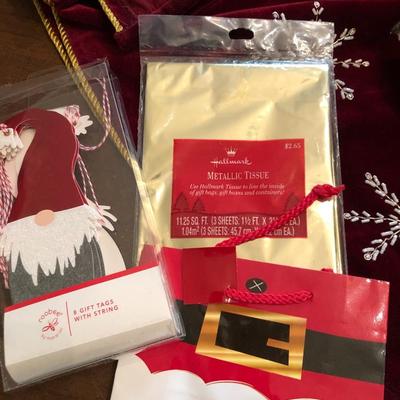 *MEGA* Christmas Lot: Ribbons,Tags,Wrap,Lights,Ornaments,Tree Skirt & More - Lot 297