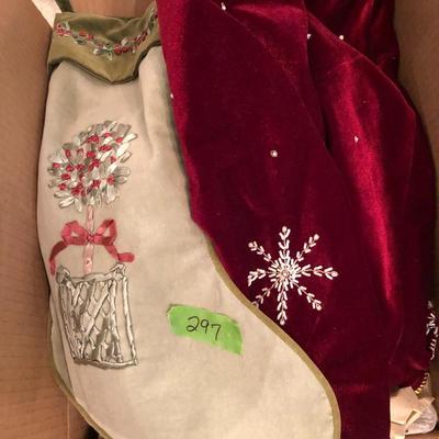 *MEGA* Christmas Lot: Ribbons,Tags,Wrap,Lights,Ornaments,Tree Skirt & More - Lot 297