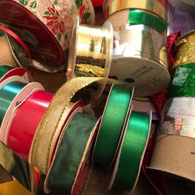 *MEGA* Christmas Lot: Ribbons,Tags,Wrap,Lights,Ornaments,Tree Skirt & More - Lot 297