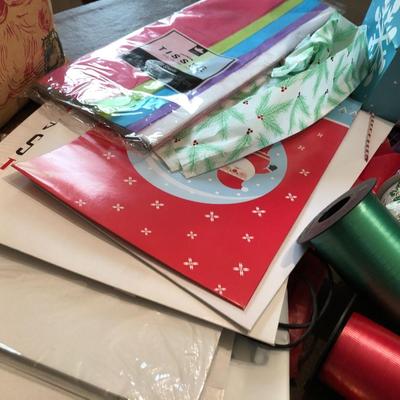 *MEGA* Christmas Lot: Ribbons,Tags,Wrap,Lights,Ornaments,Tree Skirt & More - Lot 297
