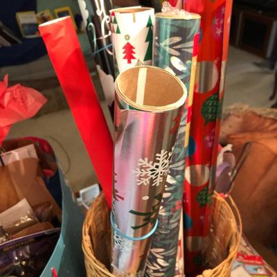 *MEGA* Christmas Lot: Ribbons,Tags,Wrap,Lights,Ornaments,Tree Skirt & More - Lot 297