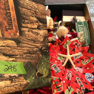 Vintage Box of Christmas Ornaments -Lot 298