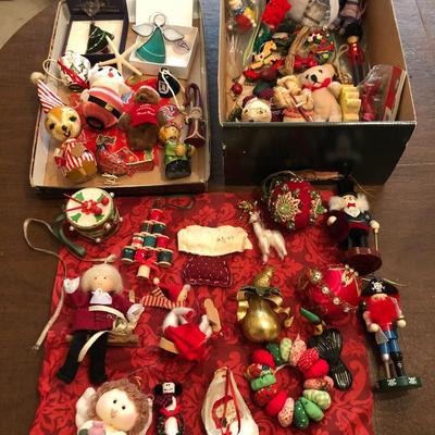 Vintage Box of Christmas Ornaments -Lot 298