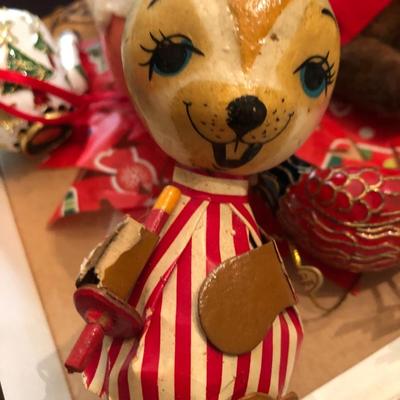 Vintage Box of Christmas Ornaments -Lot 298