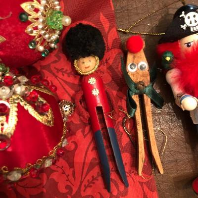 Vintage Box of Christmas Ornaments -Lot 298