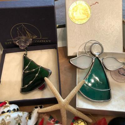 Vintage Box of Christmas Ornaments -Lot 298