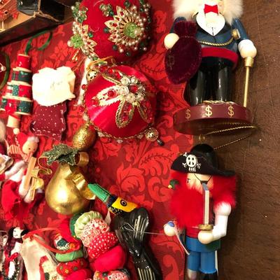 Vintage Box of Christmas Ornaments -Lot 298