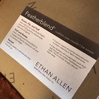 Ethan Allen Featherblend Chair & Pillow -Lot 401
