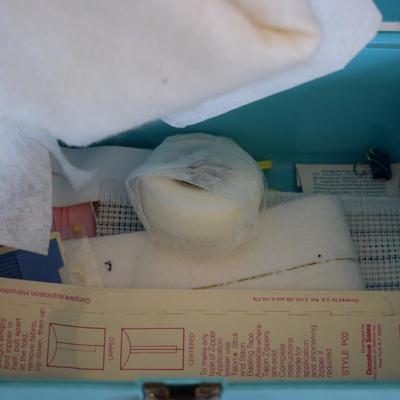 Sewing box w/ Buttonholer attachment