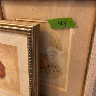 Three Home Decor Pictures (Fabrice de Villeneuve & K. White)  -Lot 404