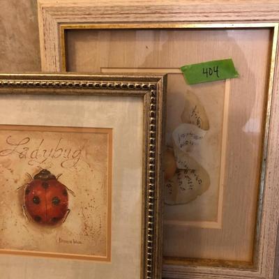 Three Home Decor Pictures (Fabrice de Villeneuve & K. White)  -Lot 404