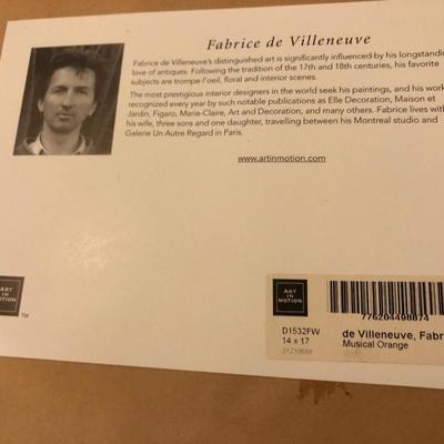 Three Home Decor Pictures (Fabrice de Villeneuve & K. White)  -Lot 404