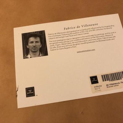 Three Home Decor Pictures (Fabrice de Villeneuve & K. White)  -Lot 404