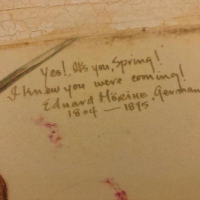 Picture - Eduard Morike; Spring - Lot 405