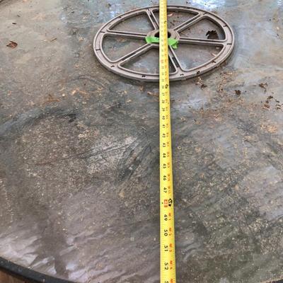 Round Patio Table & 4 Stackable Chairs -Lot 410