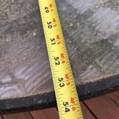 Round Patio Table & 4 Stackable Chairs -Lot 410