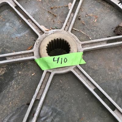 Round Patio Table & 4 Stackable Chairs -Lot 410