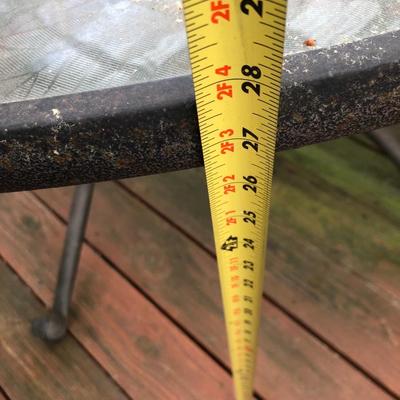 Round Patio Table & 4 Stackable Chairs -Lot 410