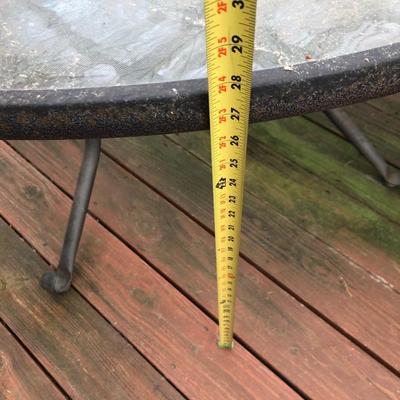 Round Patio Table & 4 Stackable Chairs -Lot 410