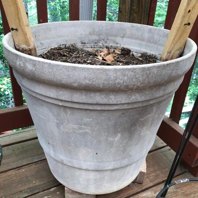 Three Plant Pots & Two Plant Stands -Lot 412