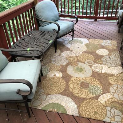 Indoor/Outdoor Liora Manne Carpet 5â€™ x 7â€™ 6â€ -Lot 414