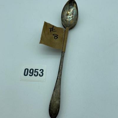 4 long tea spoons-New England silver plate