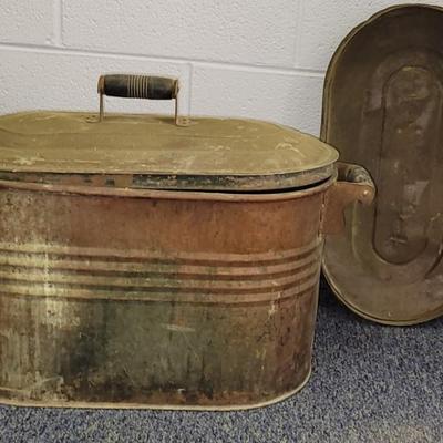 Copper Broiler with Spare Lid