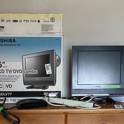 LCD TV/DVD combo and Harman Kardon item