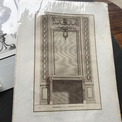 ANTIQUE ARCHITECTURAL ENGRAVINGS