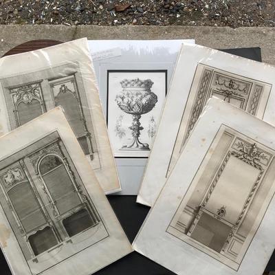 ANTIQUE ARCHITECTURAL ENGRAVINGS