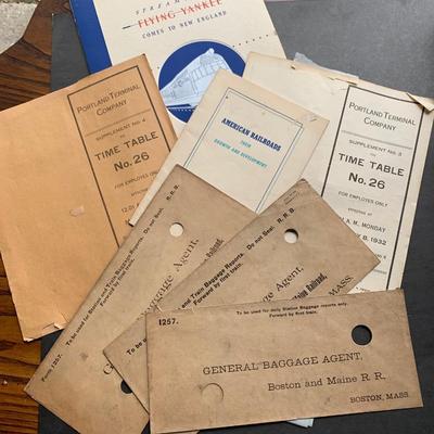 RAILROAD EPHEMERA