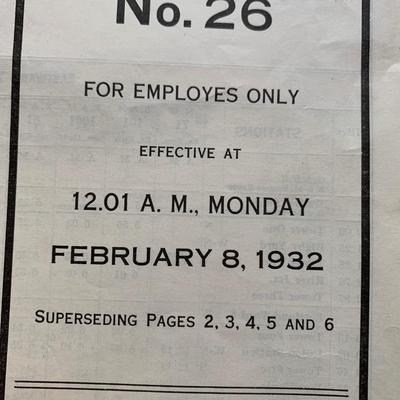 RAILROAD EPHEMERA