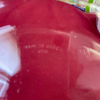 Clear, glass bowl