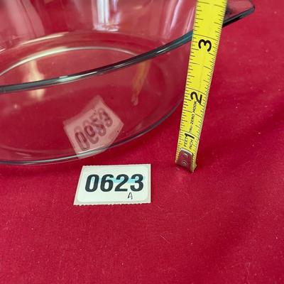 Clear, glass bowl