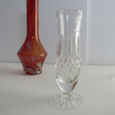 2 Glass Vases, Unmarked