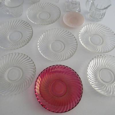 Child's Vintage Depression Glass Dishes Federal Glass Diana and More