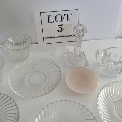 Child's Vintage Depression Glass Dishes Federal Glass Diana and More