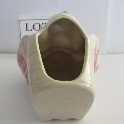 Vintage Pottery Planter With Child Design