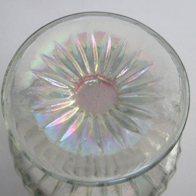 Older Clear Carnival Glass Footed Bowl