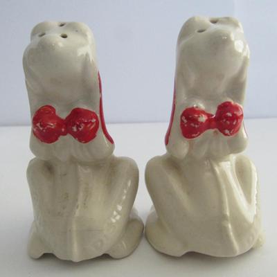 Vintage Dog Salt and Pepper Shakers