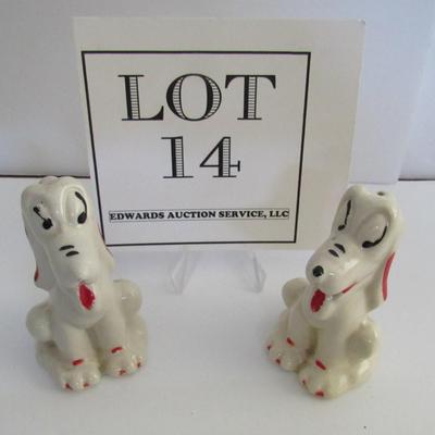 Vintage Dog Salt and Pepper Shakers