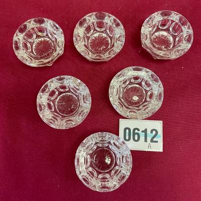 6 salt dips/thumbprint pattern