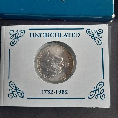 1981 & 1982 George Washington Commemorative Proof Silver Half Dollar