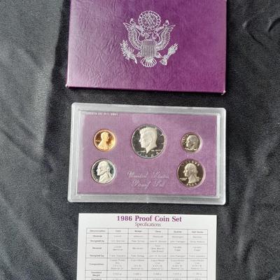 U.S. Mint 1986 United States Proof Set